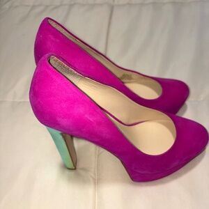2000s jessica simpson magenta heels